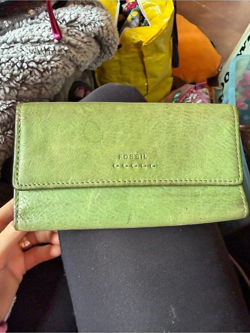 Fossil Wallet Green